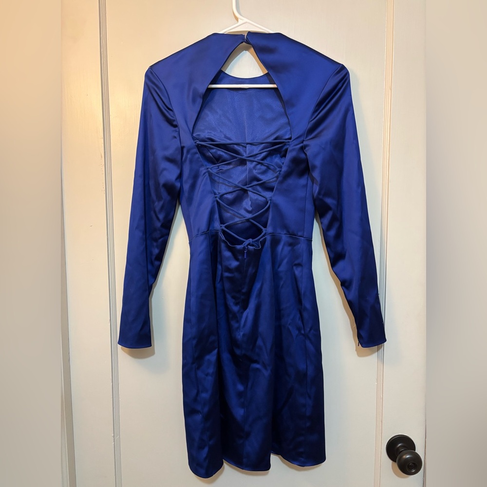 Sherri Hill Royal Blue Cocktail Dress - Picture 11 of 14